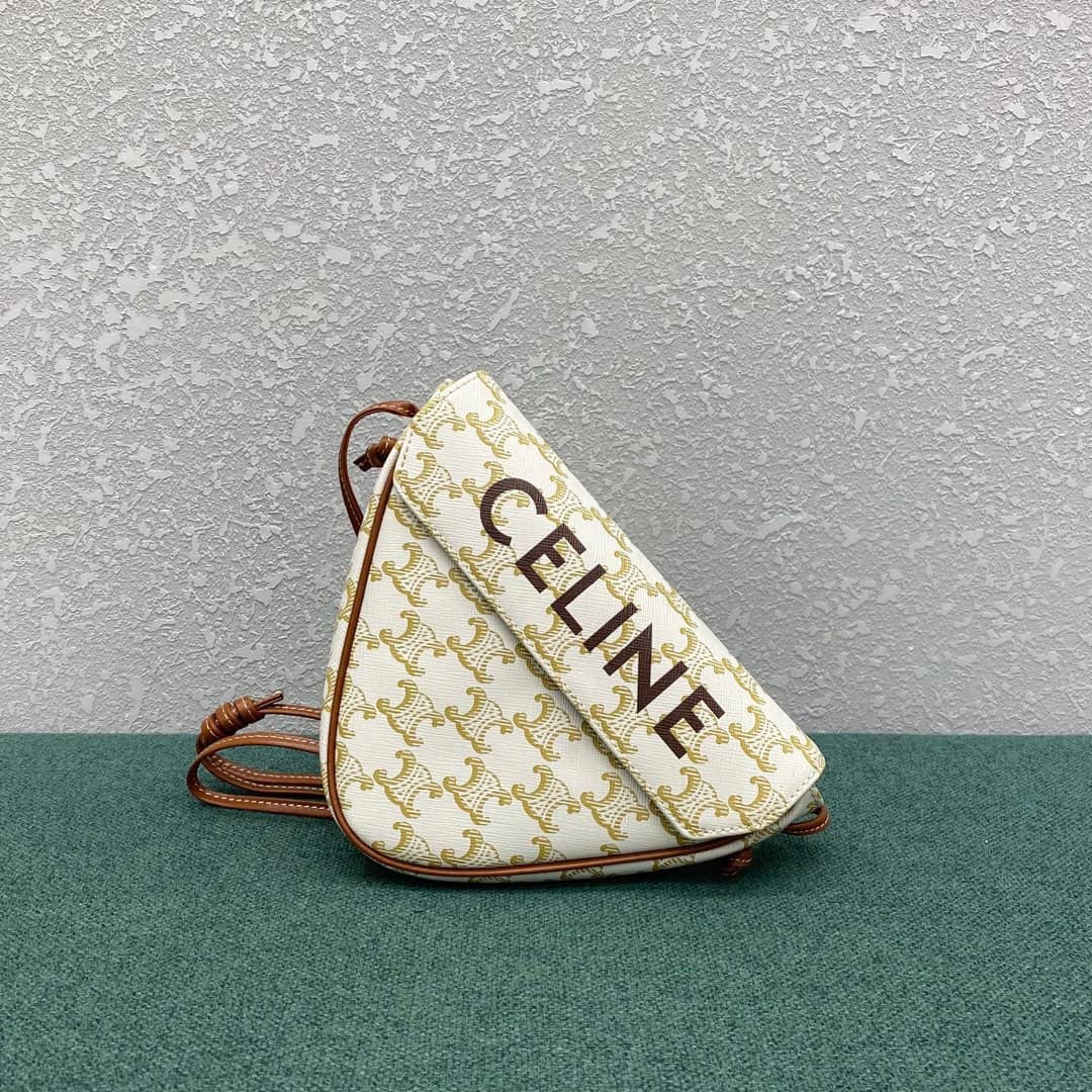 Celine Triomphe Bag Dupe Canvas Print Replica Bag - DEEPREPS