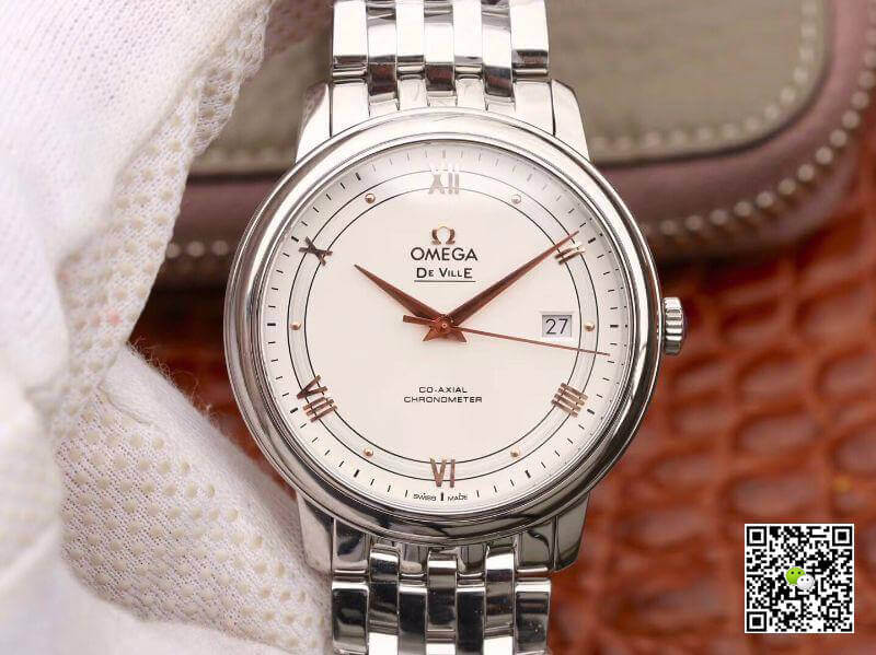 Replica Omega De Ville Prestige 424.10.40.20.02.002 1:1 Best Edition Silver Dial - DEEPREPS