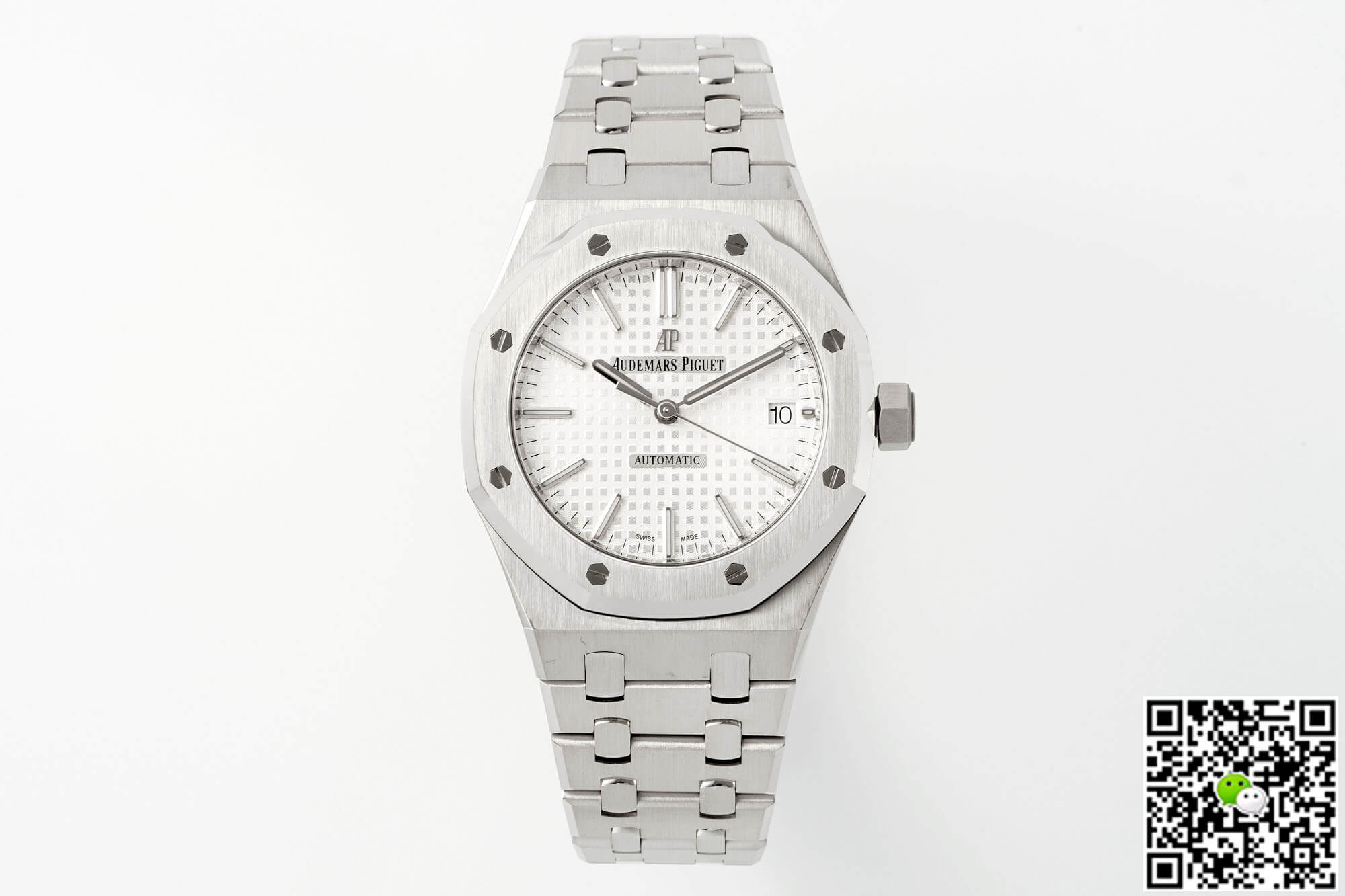 Replica Audemars Piguet Royal Oak 15450ST.OO.1256ST.01 1:1 Best Edition Silver Dial - DEEPREPS