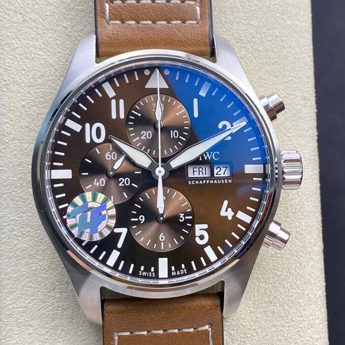 Replica IWC Pilot Chronograph IW377713 1:1 Best Edition Brown Dial - DEEPREPS