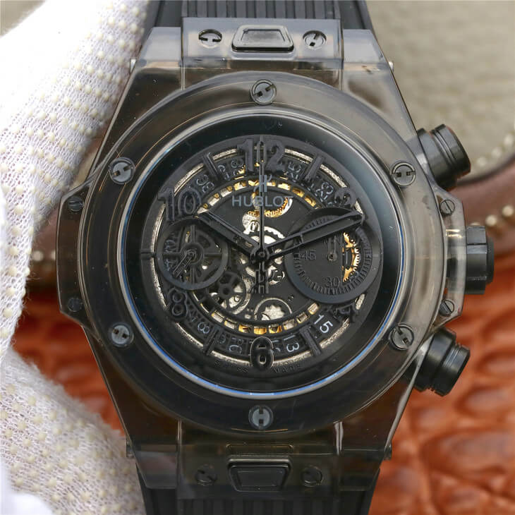 Replica Hublot Big Bang 411.JX.4802.RT 1:1 Best Edition Black Case Black Strap - DEEPREPS