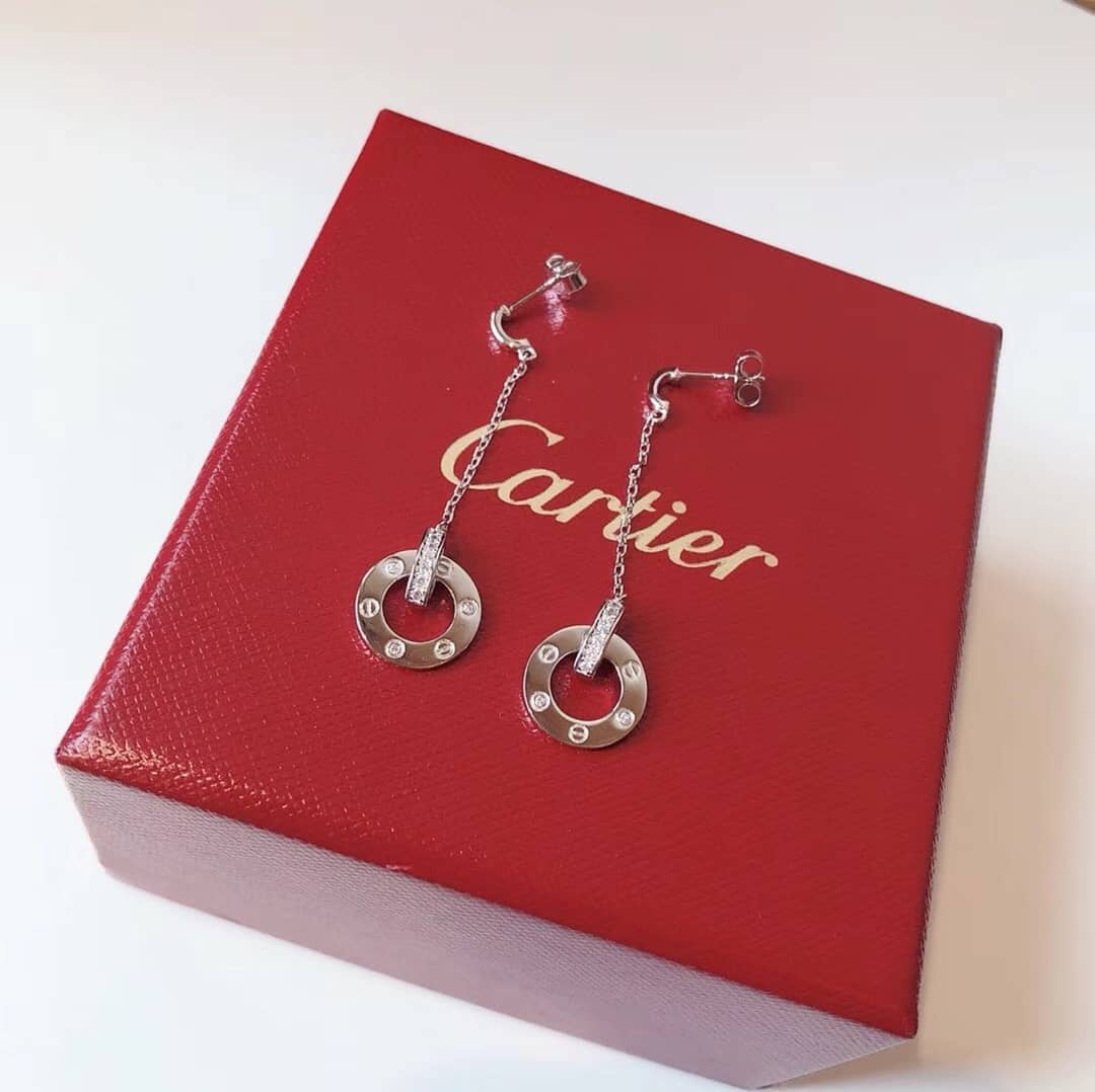 Fake Cartier Logo Earring - DEEPREPS