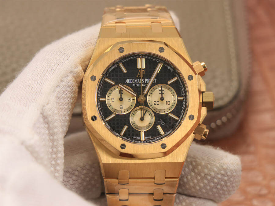 Replica Audemars Piguet Royal Oak Chronograph 26331 1:1 Best Edition V2 Yellow Gold - DEEPREPS