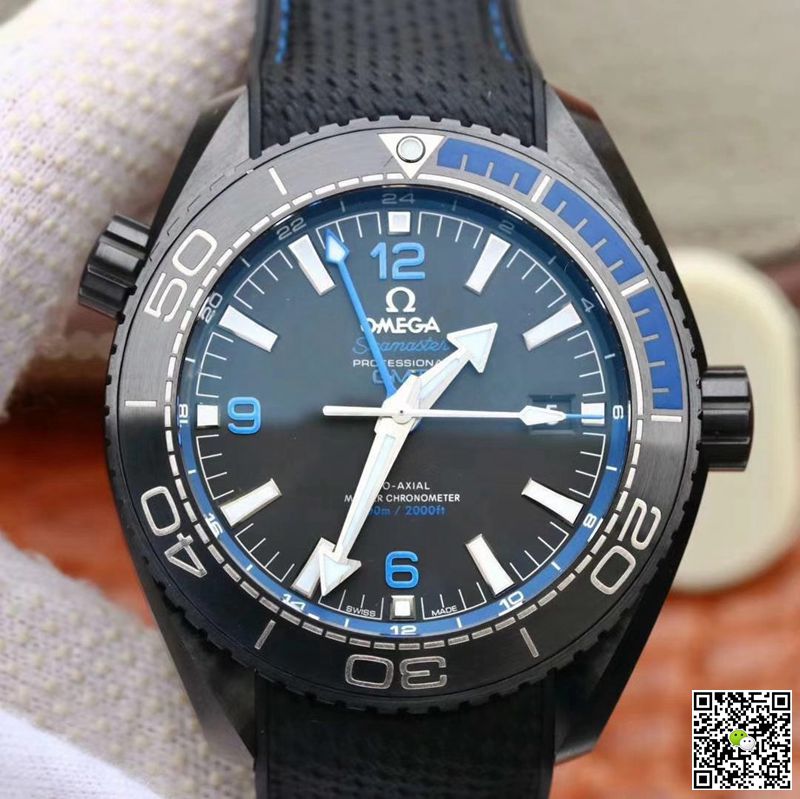 Replica Omega Seamaster 215.92.46.22.01.002 1:1 Best Edition Black Ceramic - DEEPREPS