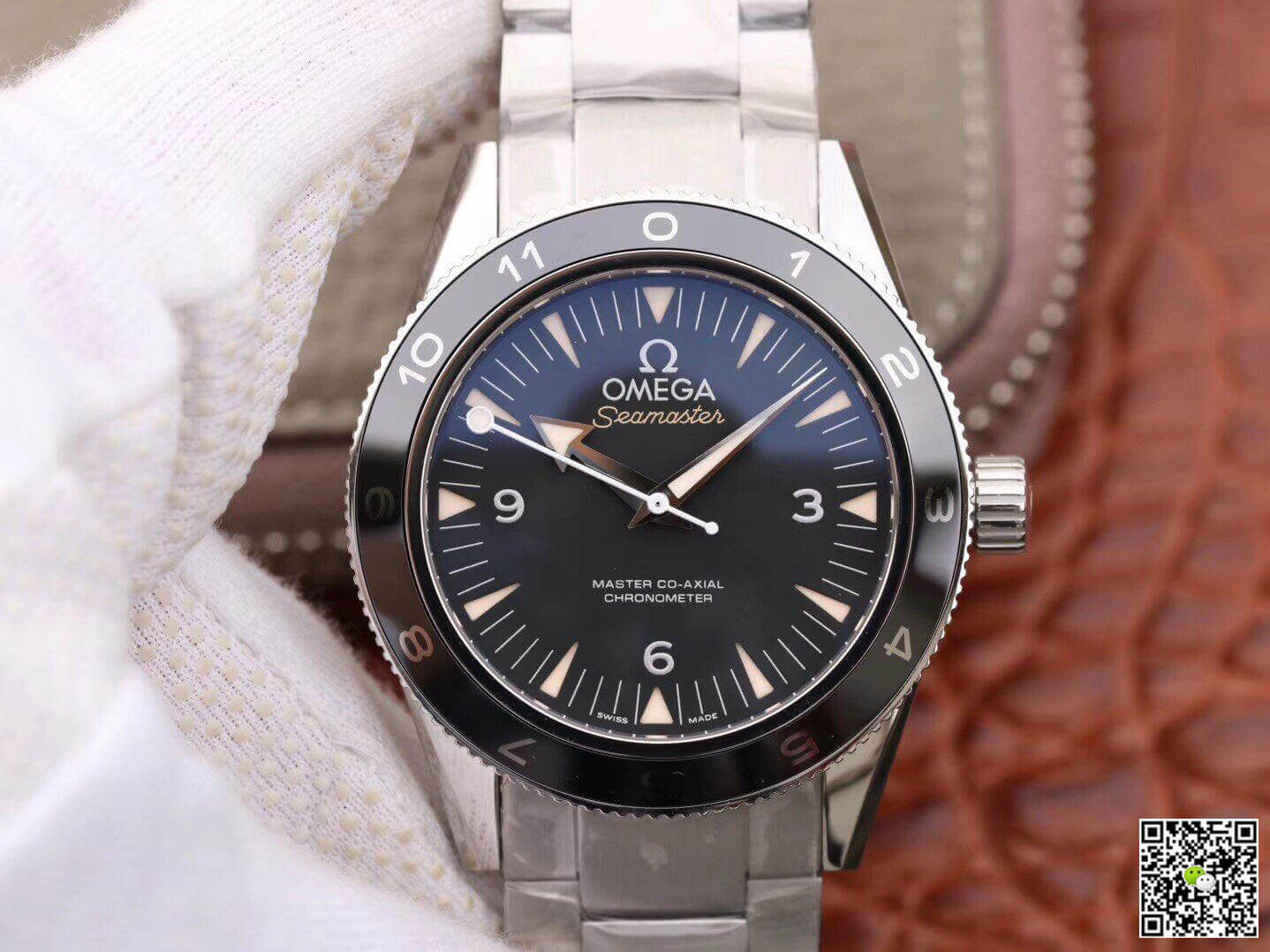 Replica Omega Seamaster Planet Ocean 233.30.41.21.01.001 1:1 Best Edition Black Dial With Superlume - DEEPREPS