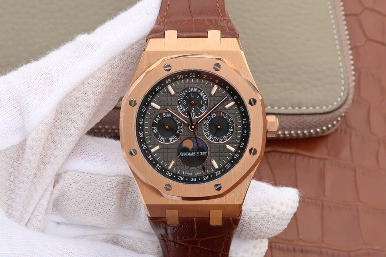 Replica Audemars Piguet Royal Oak Perpetual Calendar 26574 1:1 Best Edition Rose Gold - DEEPREPS