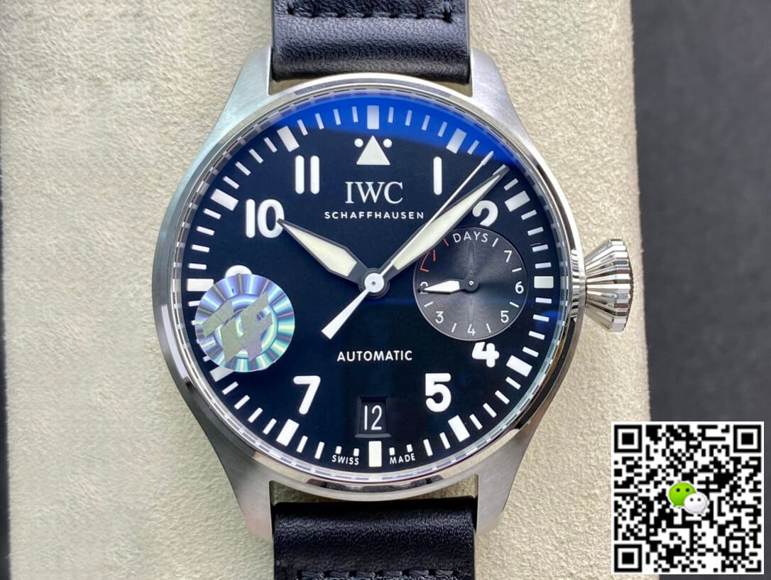 Replica IWC Pilot 46MM 1:1 Best Edition Stainless Steel Black Dial - DEEPREPS