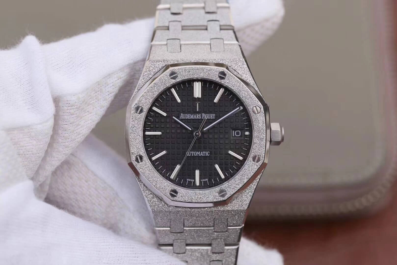 Replica Audemars Piguet Royal Oak 15454BC.GG.1259BC.01 1:1 Best Edition JH Factory Black Dial - DEEPREPS