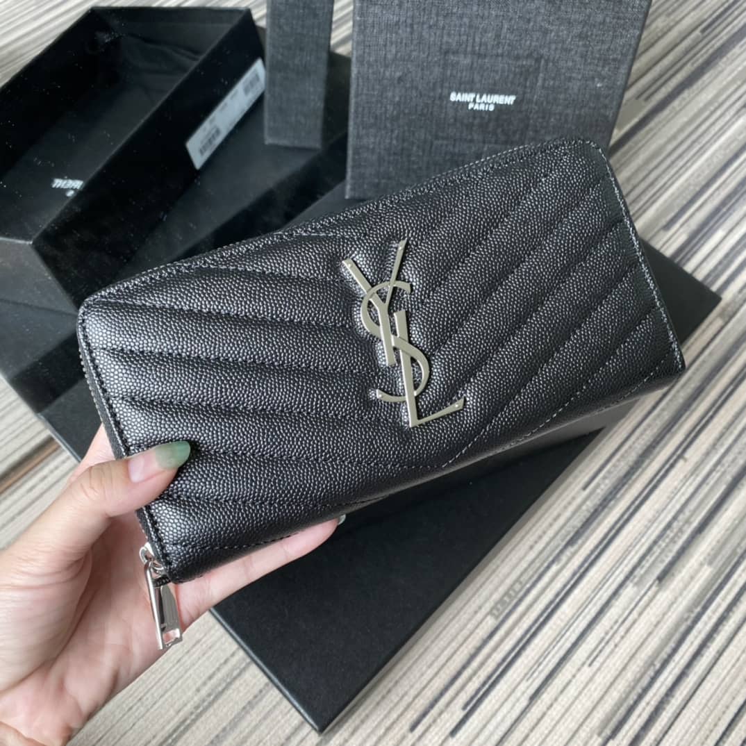 YSL Monogram Zip Around Replica Wallet - DEEPREPS