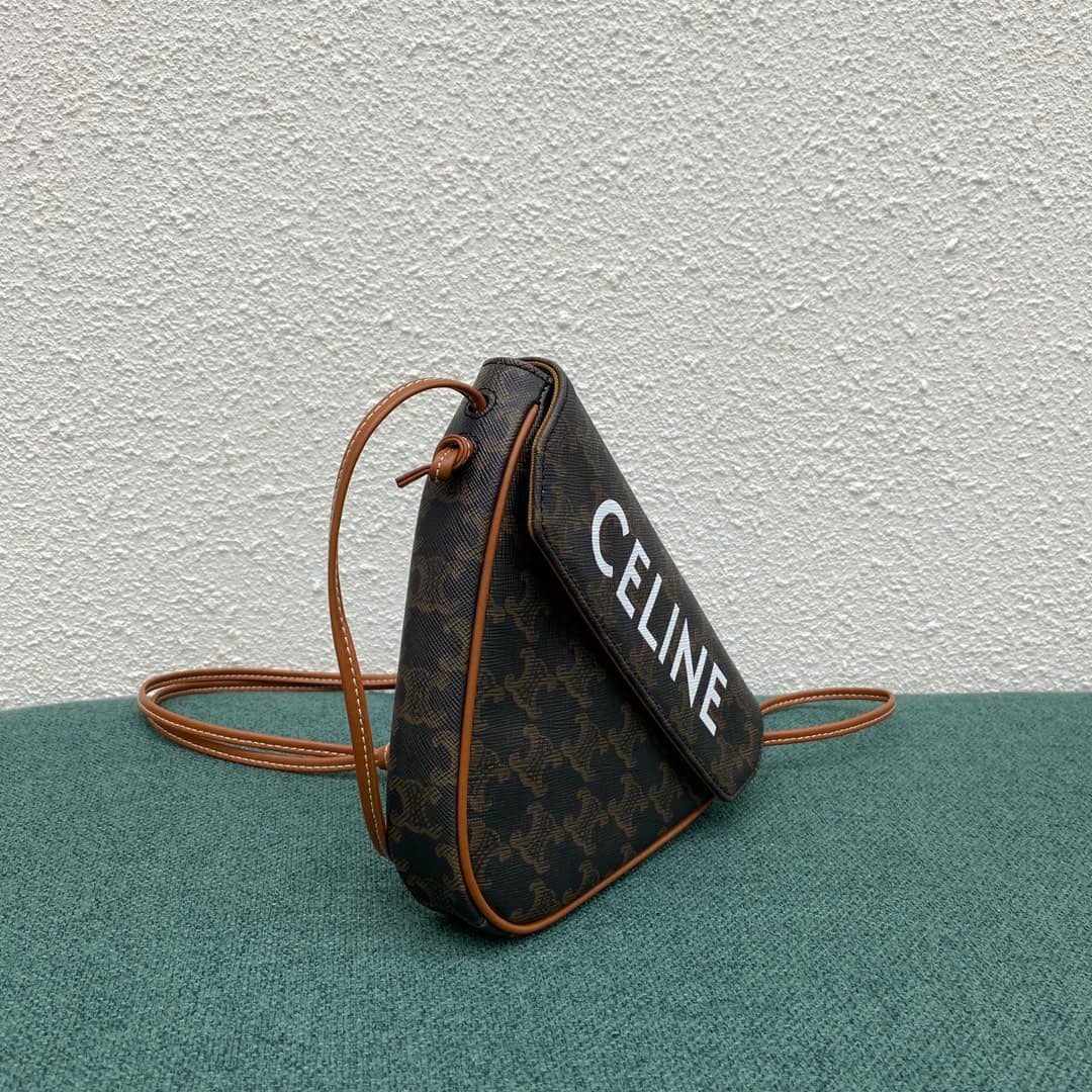 Celine Triomphe Bag Dupe Canvas Print Replica Bag - DEEPREPS