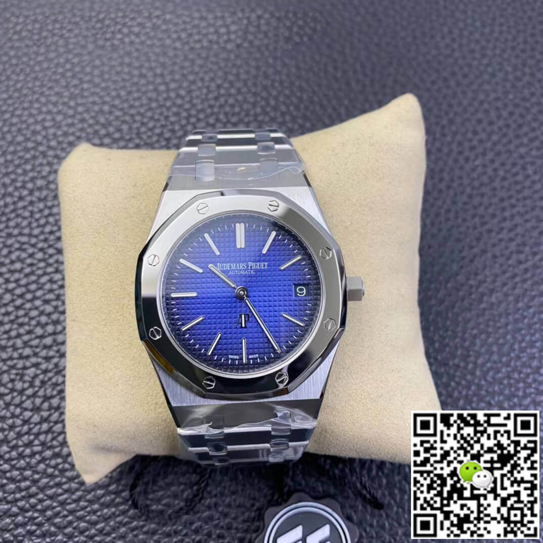Replica Audemars Piguet Royal Oak 15202IP.OO.1240IP.01 1:1 Best Edition Smoked Blue Dial - DEEPREPS