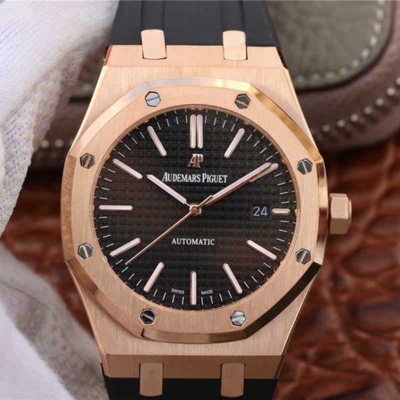 Replica Audemars Piguet Royal Oak 15400OR.OO.D002CR.01 1:1 Best Edition Black Dial - DEEPREPS