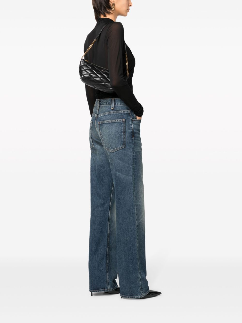 YSL Replica Saint Laurent diamond-quilted leather mini bag - DEEPREPS