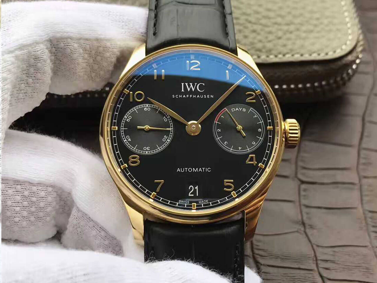 Replica IWC Portugieser IW500101 1:1 Best Edition Black Dial - DEEPREPS
