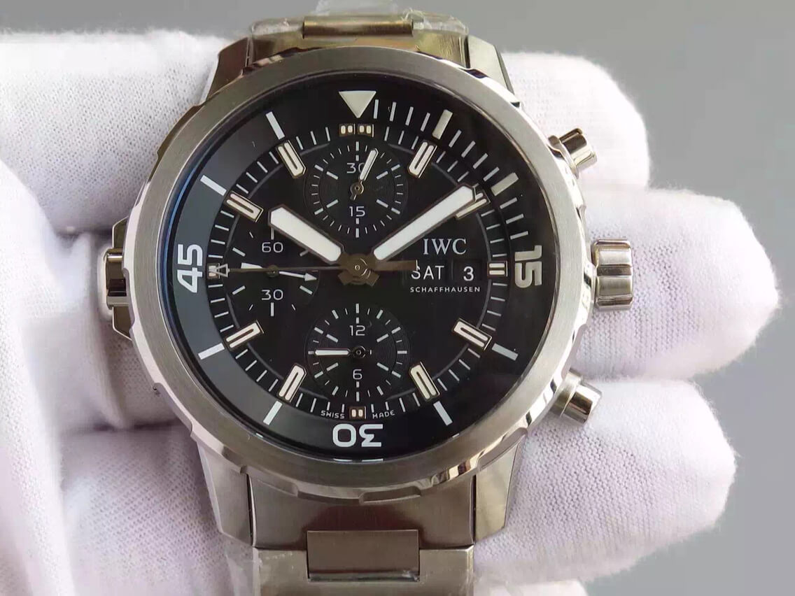 Replica IWC Aquatimer IW376804 1:1 Best Edition Black Dial - DEEPREPS