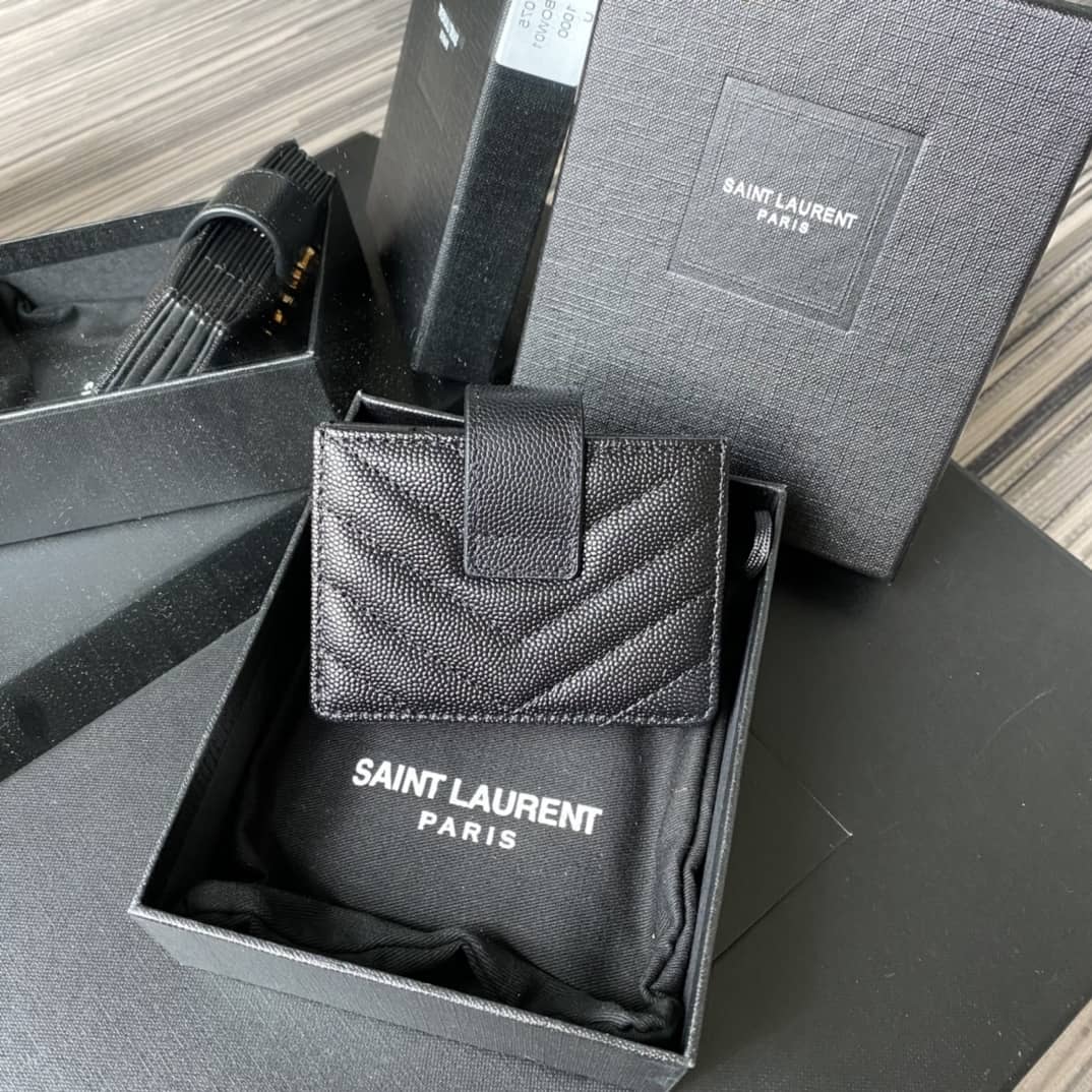 Saint Laurent YSL Monogram Business Card Case - DEEPREPS