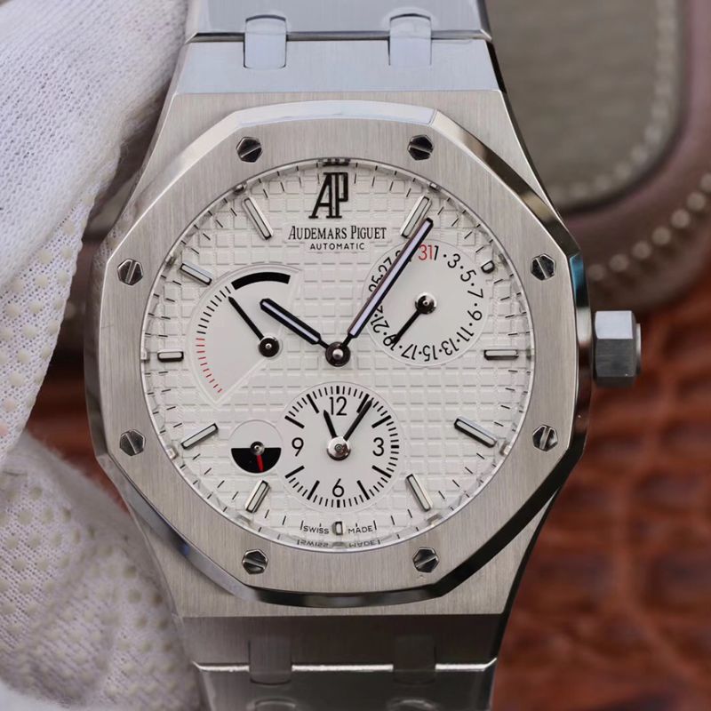 Replica Audemars Piguet Royal Oak 26120ST.OO.1220ST.02 1:1 Best Edition White textured dial - DEEPREPS