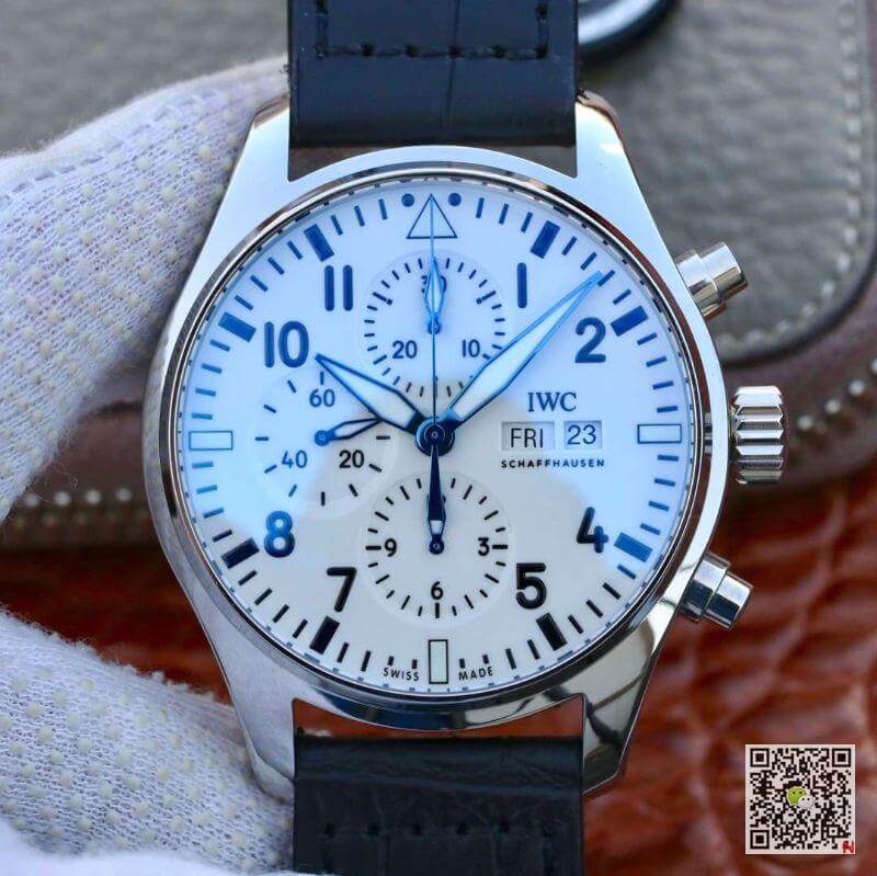 Replica IWC Pilot Chronograph IW377725 1:1 Best Edition Leather Watch Strap - DEEPREPS