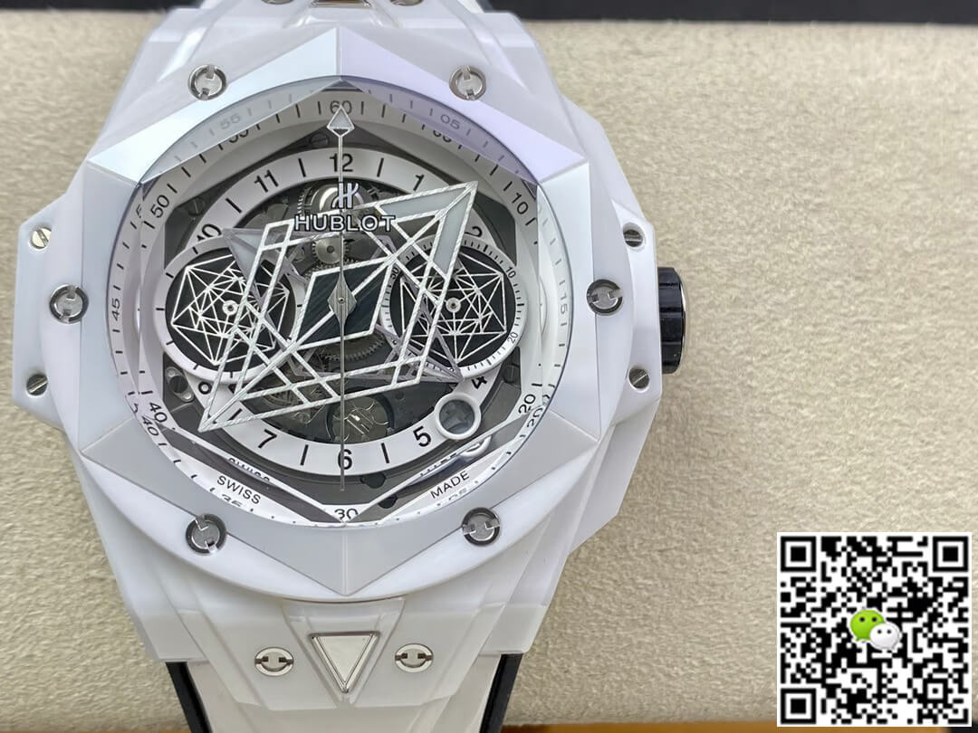 Replica Hublot Big Bang Sang Bleu II 418.HX.2001.RX.MXM21 1:1 Best Edition White Ceramics - DEEPREPS