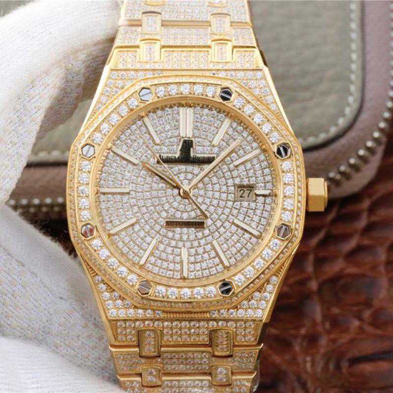 Replica Audemars Piguet Royal Oak 15400.OR01 1:1 Best Edition Diamond Dial - DEEPREPS