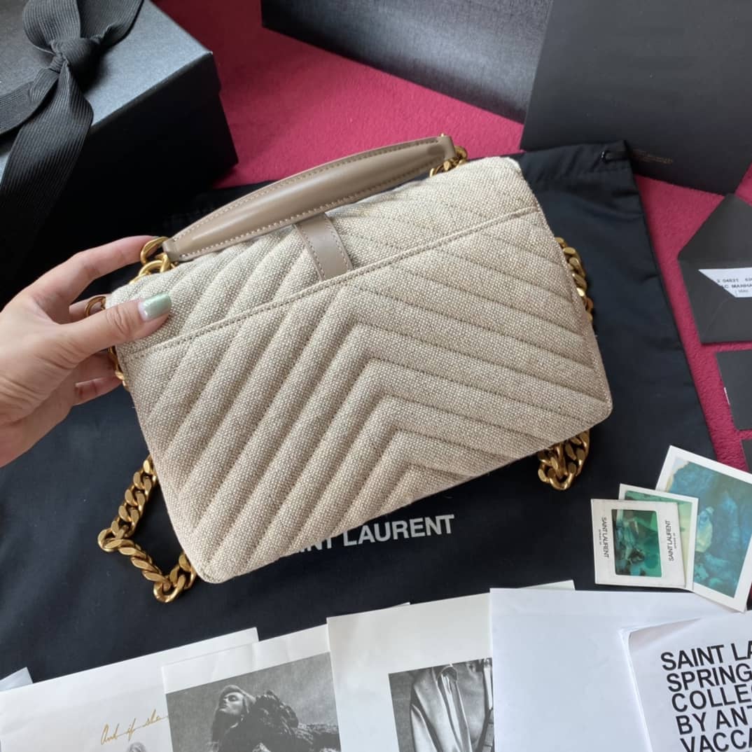 YSL Dupes Bags Saint Laurent YSL Quilted Monogram College Shoulder Bag - DEEPREPS