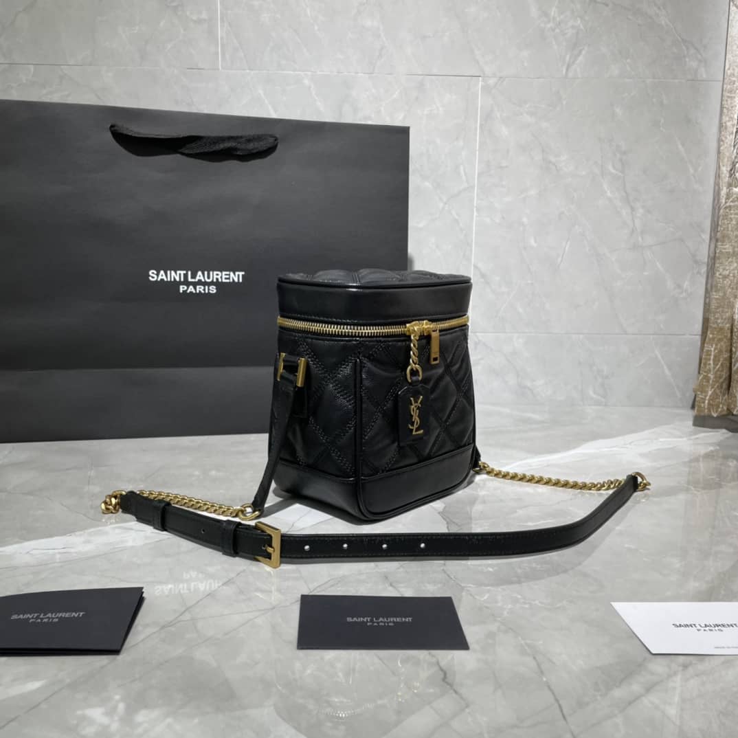 YSL 80s Carré-Quilted Vanity Replica Bag - DEEPREPS