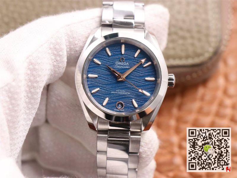 Replica Omega Seamaster 220.10.38.20.03.002 Aqua Terra 150M 1:1 Best Edition Blue Dial - DEEPREPS