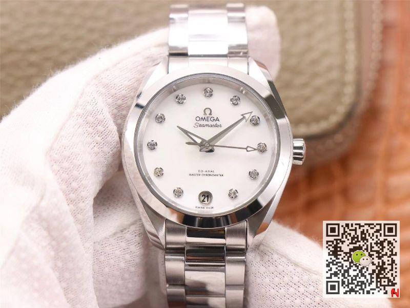 Replica Omega Seamaster 220.10.38.20.52.001 Aqua Terra 150M 1:1 Best Edition White dial - DEEPREPS