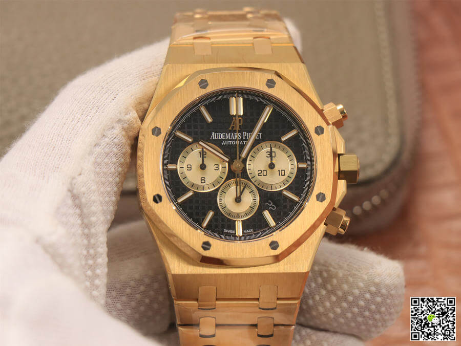 Replica Audemars Piguet Royal Oak Chronograph 26331 1:1 Best Edition V2 Yellow Gold - DEEPREPS