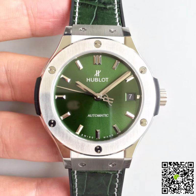Replica Hublot Classic Fusion 511.NX.8970.LR Mechanical Watches 1:1 Best Edition Green Dial - DEEPREPS