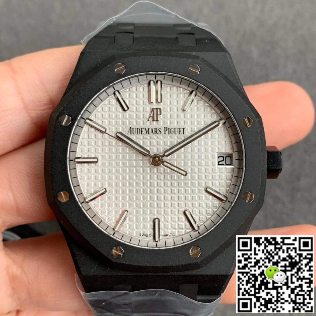 Audemars Piguet Replica 15500 DLC Version 1:1 Best Edition White Dial - DEEPREPS