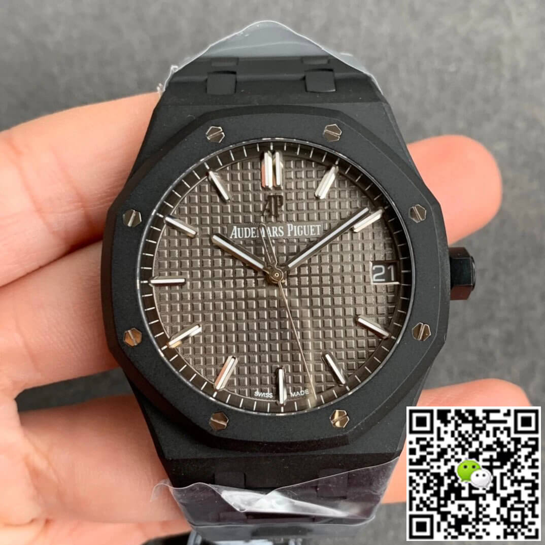 Replica Audemars Piguet Royal Oak 15500 DLC Version 1:1 Best Edition Grey Dial - DEEPREPS