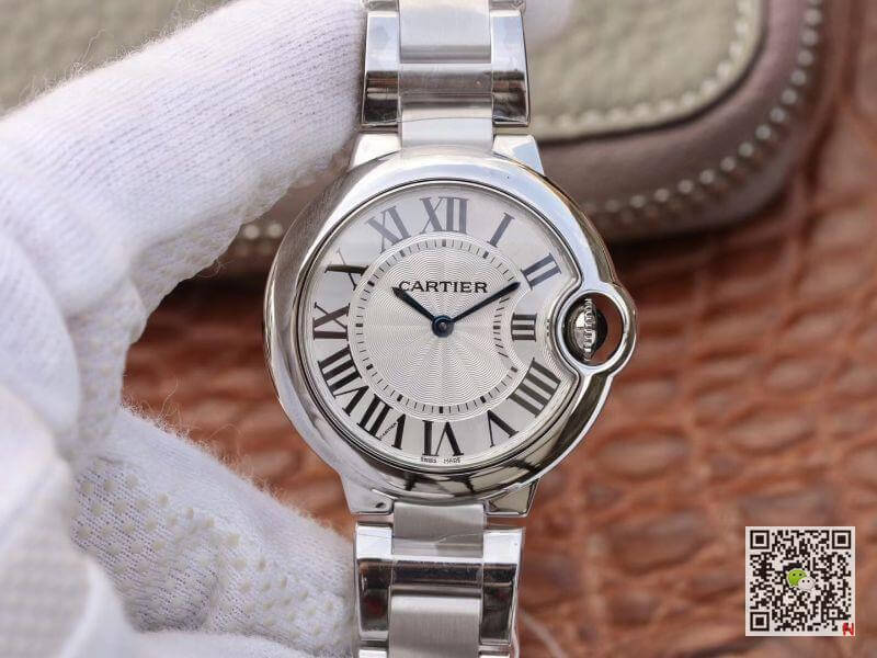 Replica Ballon Bleu De Cartier W6920084 1:1 Best Edition Quartz ETA157 Silver Dial - DEEPREPS