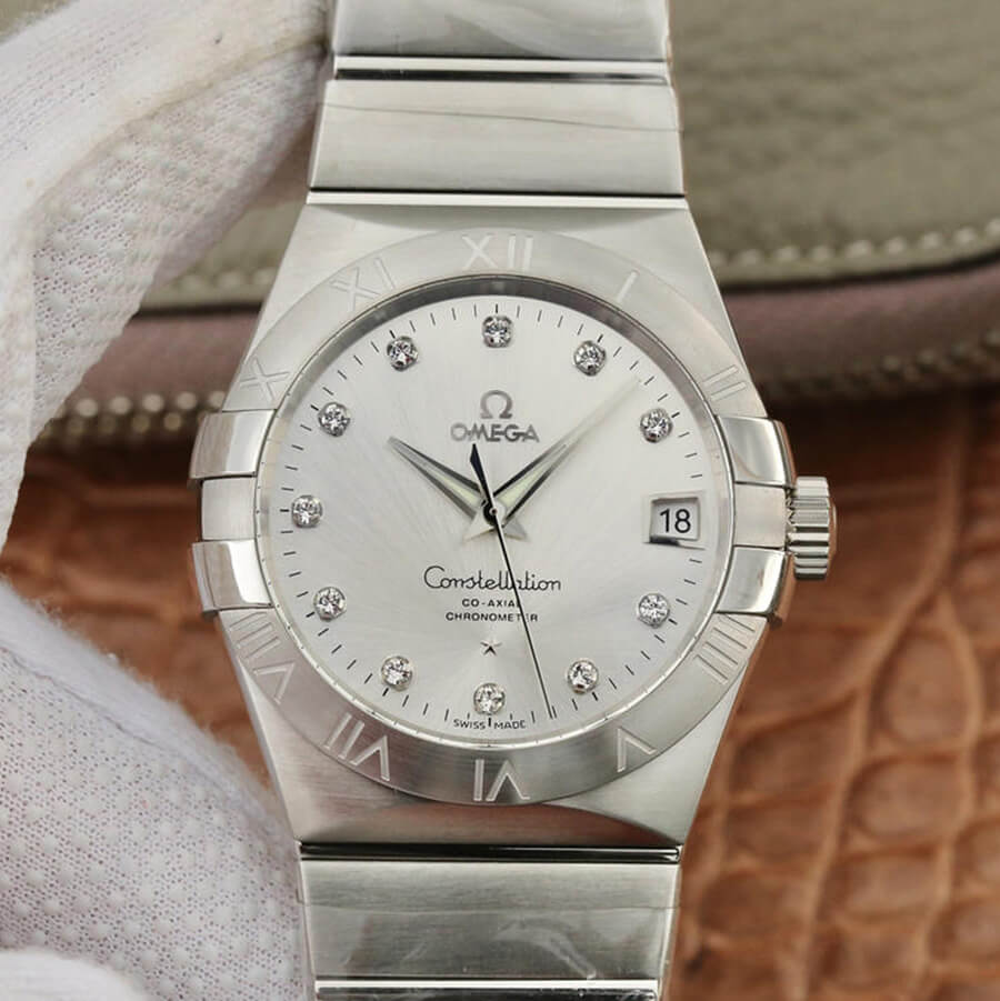 Replica Omega Constellation 123.10.38.21.52.001 1:1 Best Edition Diamond-set Dial - DEEPREPS