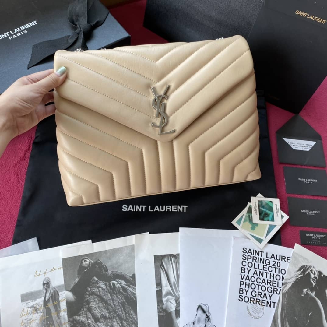 YSL Loulou Medium Quilted “Y” Leather Replica Bag - DEEPREPS