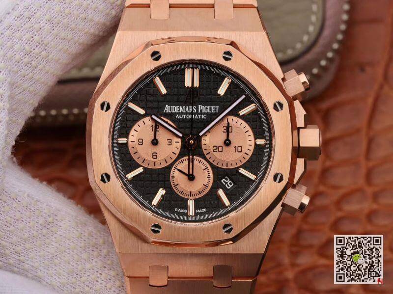 Replica Audemars Piguet Royal Oak Chronograph 26331OR.OO.1220OR Men Watches 1:1 Best Edition 18K Rose gold on stainless steel bezel - DEEPREPS