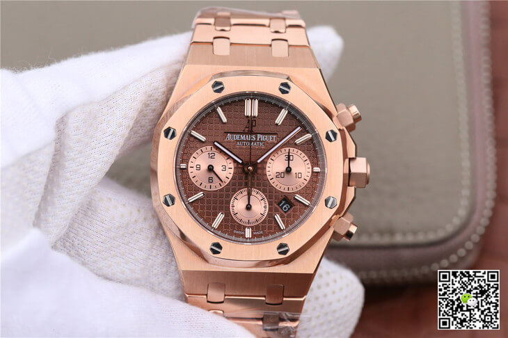 Replica Audemars Piguet Royal Oak Chronograph 26331OR.OO.1220OR.02 1:1 Best Edition Rose Gold - DEEPREPS