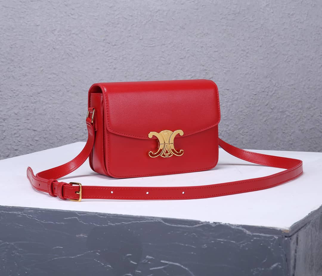 Celine Bag Dupe Triomphe Micro Luggage 18.5CM Replica Bag - DEEPREPS