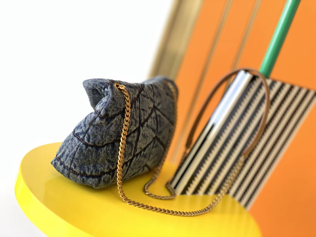 YSL Dupes Bags Saint Laurent Loulou Denim Shoulder Bag - DEEPREPS