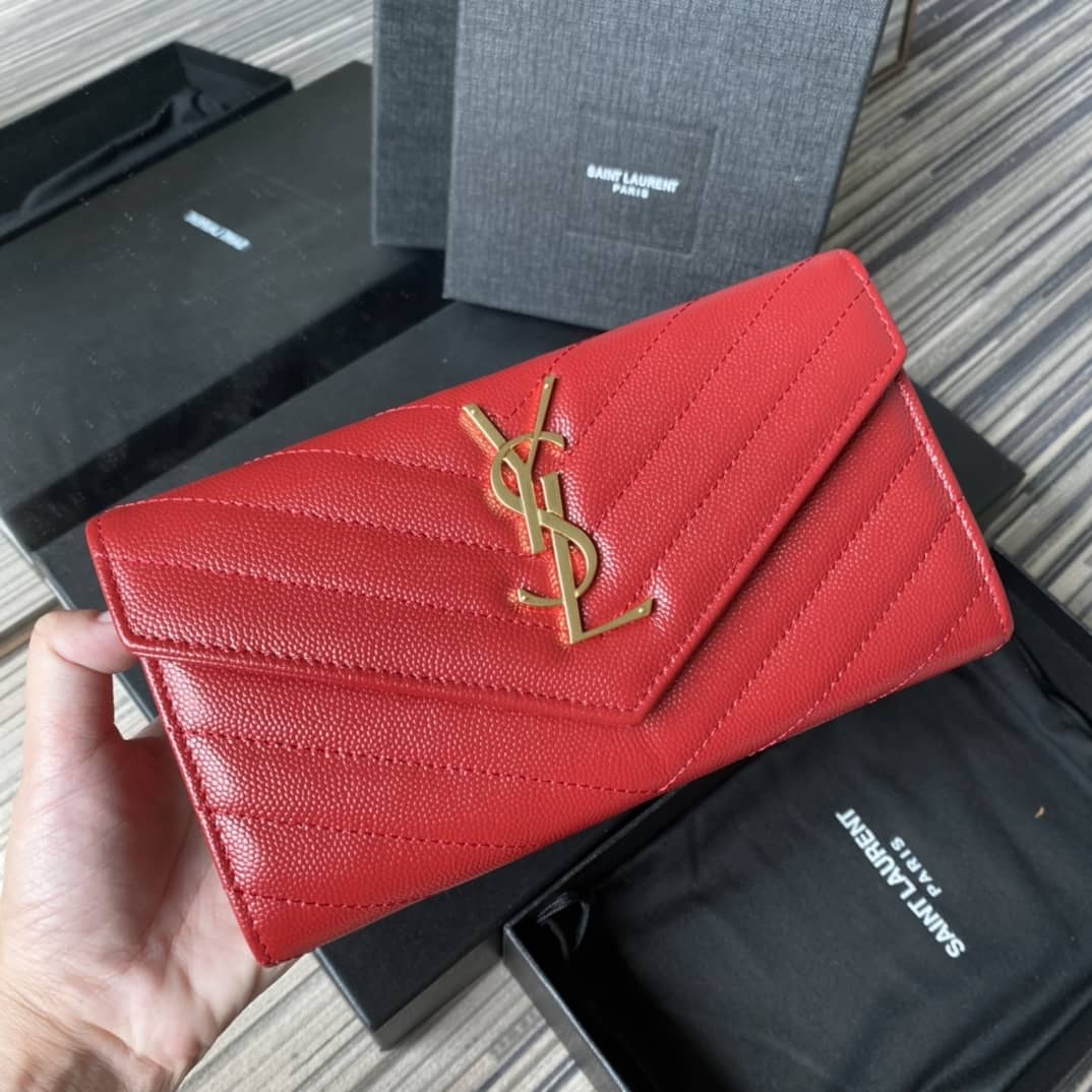 YSL Monogram Long Replica Wallet - DEEPREPS