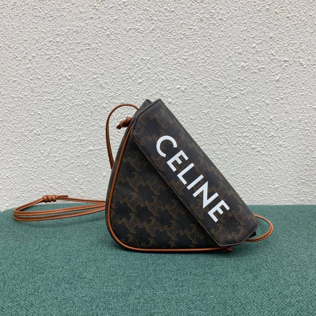 Celine Triomphe Bag Dupe Canvas Print Replica Bag - DEEPREPS