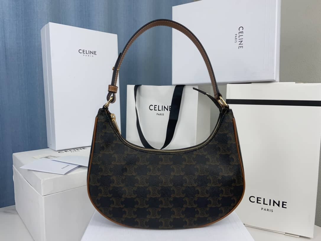 Celine Triomphe Bag Dupe Ava Triomphe Canvas Replica Hobo Bag - DEEPREPS