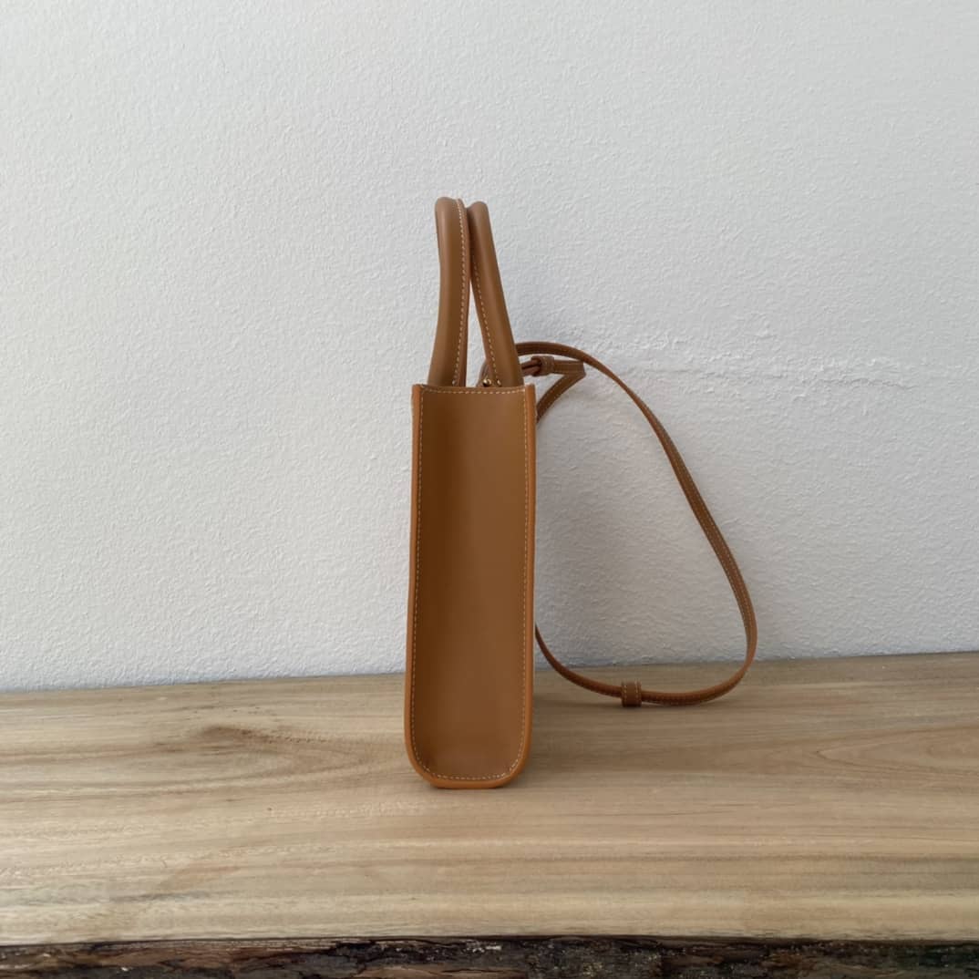 Celine Dupe Triomphe Canvas Small Cabas Vertical Replica Bag - DEEPREPS