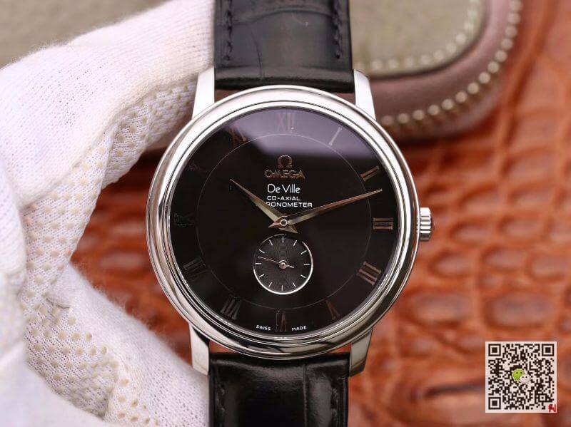 Replica Omega De Ville Prestige 4813.40.01 Men Watches 1:1 Best Edition Black dial - DEEPREPS