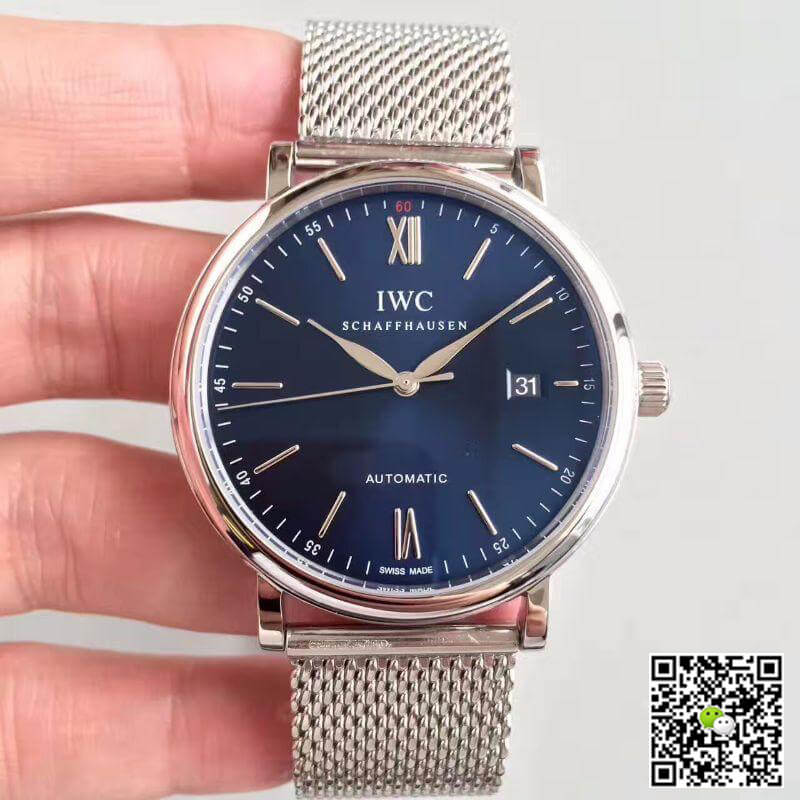 Replica IWC Portofino IW356512 1:1 Best Edition Blue Sunburst Dial - DEEPREPS