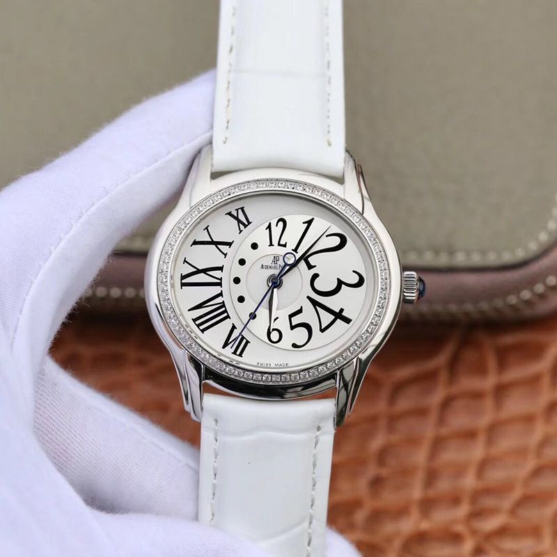 Replica Audemars Piguet 77301ST.ZZ.D015CR.01 Millenary White Dial Diamond Bezel 1:1 Best Edition - DEEPREPS