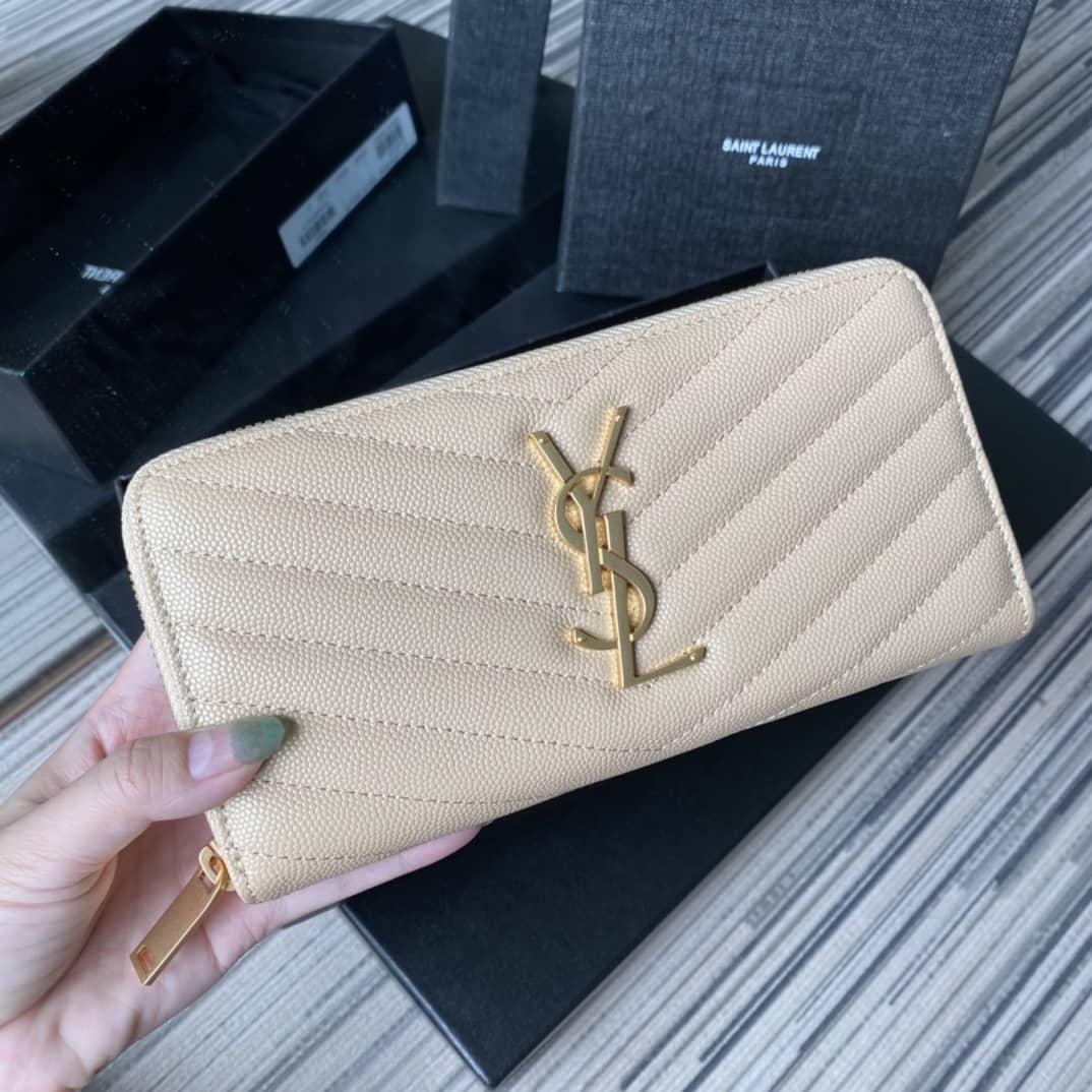 YSL Monogram Zip Around Replica Wallet - DEEPREPS