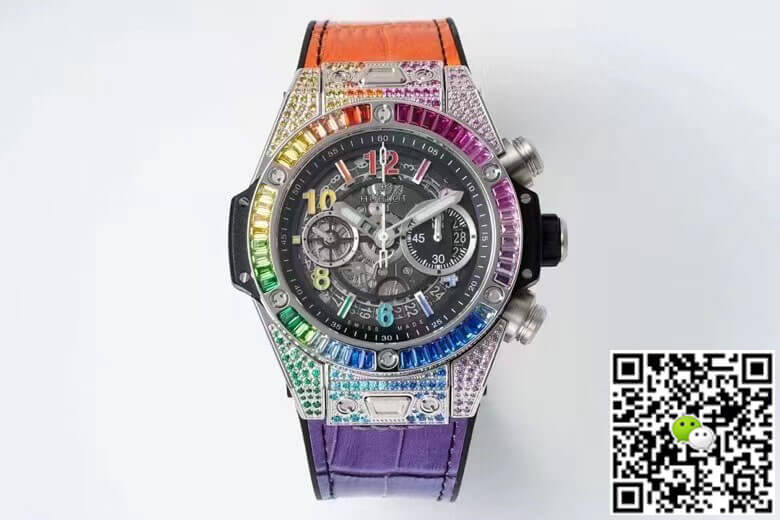 Replica Hublot BIG BANG Unico 411.NX.1117.LR.0999 1:1 Best Edition Rainbow Skeleton Dial - DEEPREPS