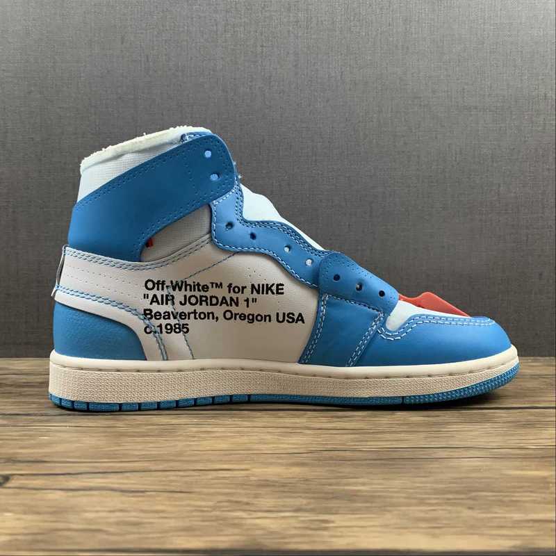 Air Jordan 1 Retro High Off-White University Blue - DEEPREPS
