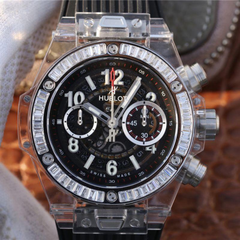 Replica Hublot Big Bang Unico 411.JX.1170.RX Men Watches 1:1 Best Edition Black Rubber Strap - DEEPREPS